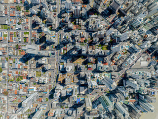 aerial view of city