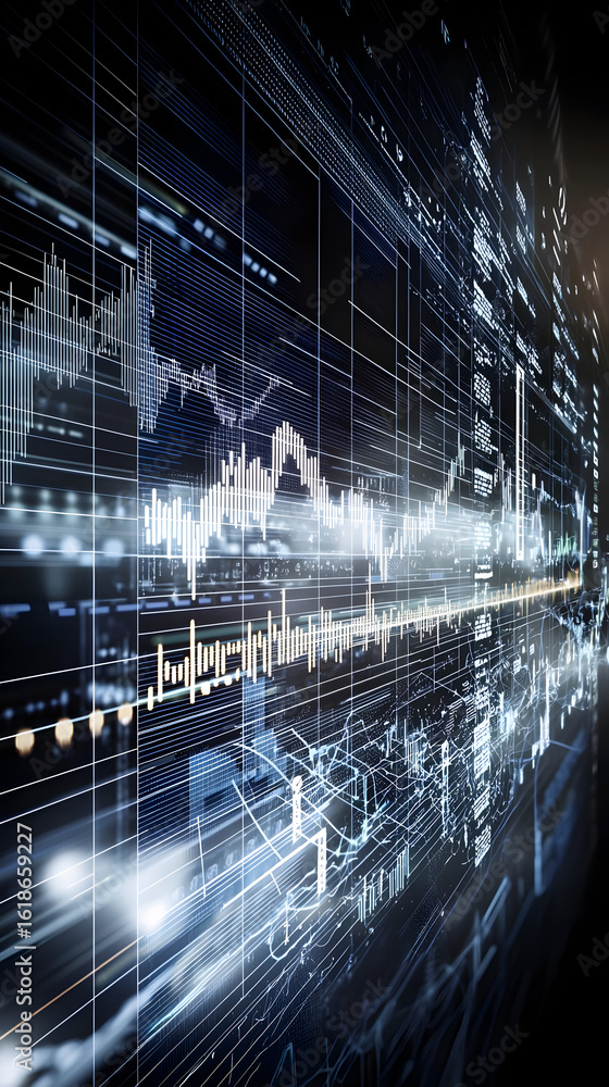 Aufkleber abstract data visualization graphic display