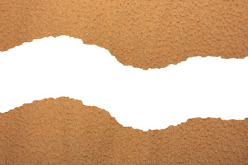 Torn of Brown Velvet Fabric Textures with Rough Edges - Soft and Elegant Textile Surface. Ideal for Backgrounds, Fashion Mockups, and Visual Design Projects.