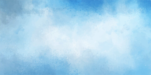 Abstract sky texture with bright clouds and grunge blue background