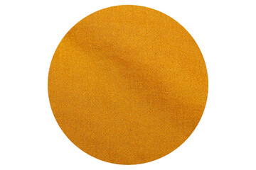 High-Resolution Yellow Fabric with Rounded Shapes. Perfect for Fashion Design, Elements, Mockups, and Backgrounds or Creative Projects.