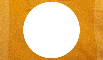 High-Resolution Yellow Fabric with Rounded Shapes. Perfect for Fashion Design, Elements, Mockups, and Backgrounds or Creative Projects.