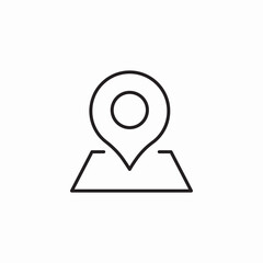 map location pin icon sign vector