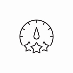 performance rating stars icon sign vector
