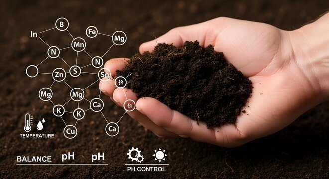 Understanding soil health: nutrient balance, ph control, and temperature for healthy plant growth