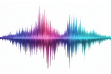 Colorful sound wave visualization audio spectrum equalizer
