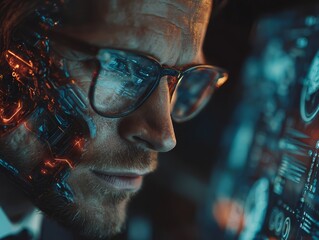 Human Trapped in the Digital Matrix