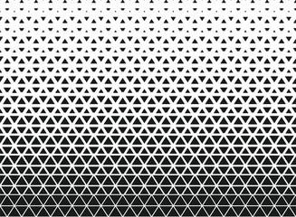Black and white triangle pattern gradient seamless vector background