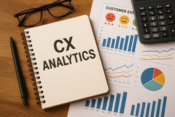 Cx analytics notebook beside performance charts