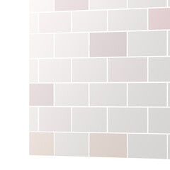 正方形背景　手描き素材　シンプルなベクター風の淡い色のレンガの壁の一角　抽象背景イラスト