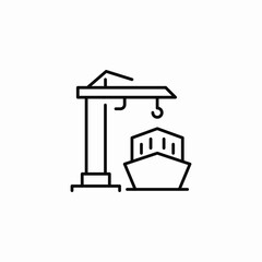 crane load icon sign vector