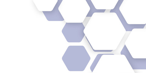 Background with hexagons . Abstract background with lines . Futuristic honeycomb hexagon white background.