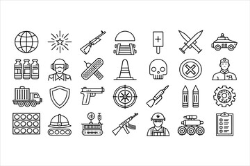Education and Web Design Icon Vector Set