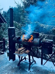 barbecue in the forest 