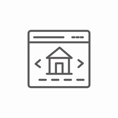 .real estate catalogue onlinejpg icon sign vector
