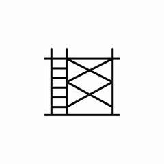 scaffolding tool icon sign vector