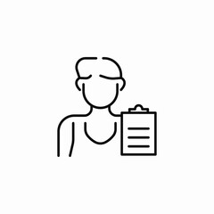 sign paperwork icon sign vector