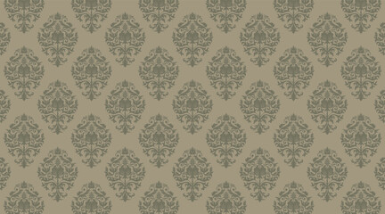beautiful damask pattern background house interior wallpaper suitable for textile or packaging print