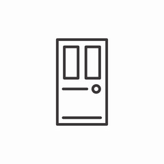 entry door icon sign vector