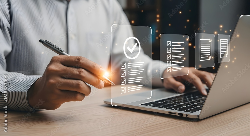 Poster streamline business processes with digital checklist and document management solutions today