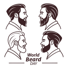 Beard styles illustrated for World Beard Day celebration  