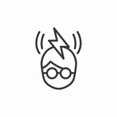 Fototapeta premium smart student icon sign vector