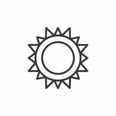 sun shining icon sign vector