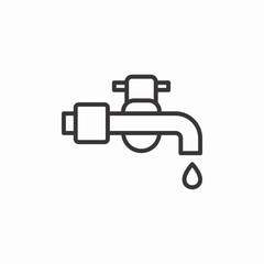 water supply icon sign vector