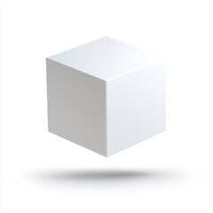 white 3 d  box on white