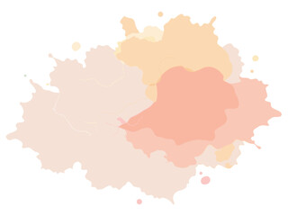 Fototapeta premium Abstract Pastel Color Paint Splash, Modern Vector Background Illustration, Multicolored Paint Splat Vector, Abstract Artistic Blob and Stain Design Element