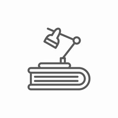 book lamp icon sign vector
