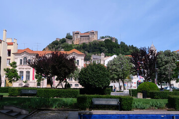 Leiria, Portugal. Leiria Castle was built in a dominant position to the north, overlooking the town and the River Lis. © Andreia