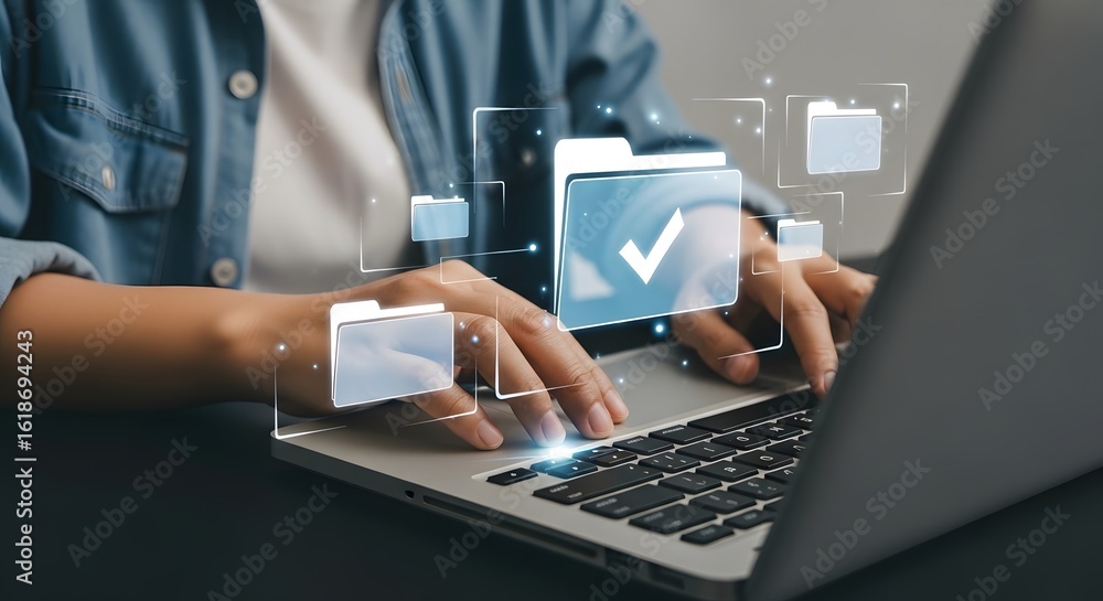 Poster how to manage documents effectively with cloud storage and file management system solutions online