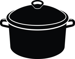 Cooking Pot Silhouette Icon