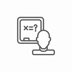 math class icon sign vector