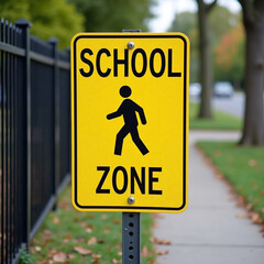 pedestrian crossing sign