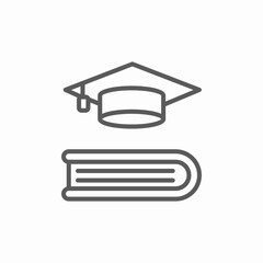 study graduate icon sign vector