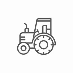 tractor agriculture icon sign vector