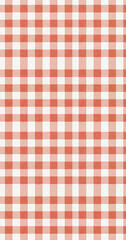 Red and White Gingham Checkered Pattern