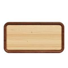wooden board isolated on white background