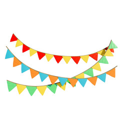 Obraz premium Bandeirola Festa Junina Decoration Checkered Bunting Garland