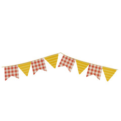Bandeirola Festa Junina Decoration Checkered Bunting Garland