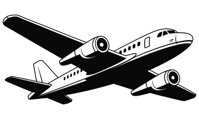 vector illustration of airplane
