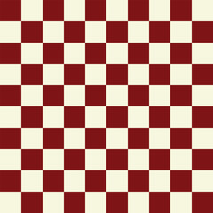 Fototapeta premium Maroon and Beige Checkered Pattern – Classic College-Inspired Plaid Design