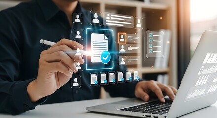 Document management system software for business process automation and workflow efficiency