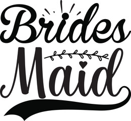 Bridesmaid Wedding Party Role SVG Design