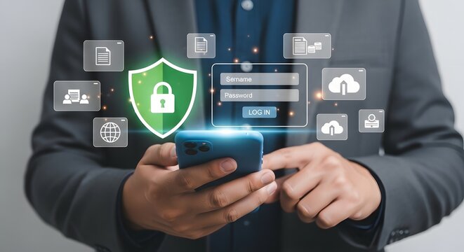 Secure mobile banking app security data protection online privacy cyber security safety tips