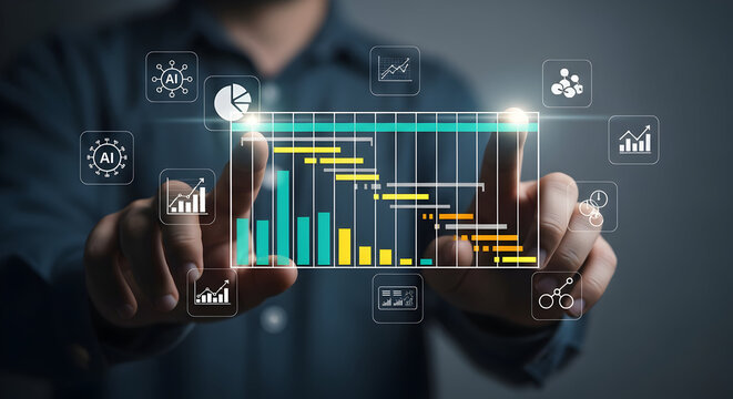 Gantt Chart Project Management Software Business Data Analytics