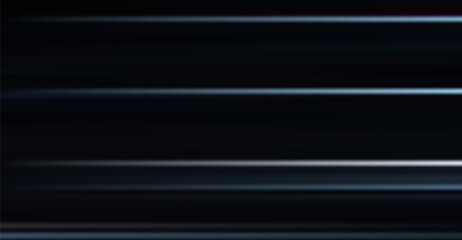 The image shows a contemporary abstract background with blurred light blue horizontal lines over a dark gradient, creating a futuristic and dynamic visual effect, suggestive of speed or motion