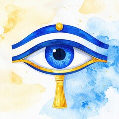 Painted Eye Symbol of Egyptian Legacy